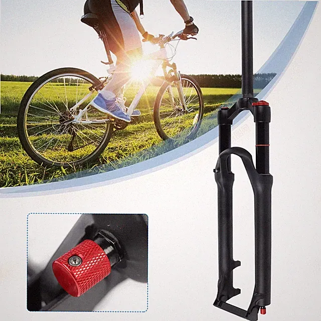 Mtb Suspension Fork Shock Absorber Front Fork Disc Brakes For 26" Mountain Bike